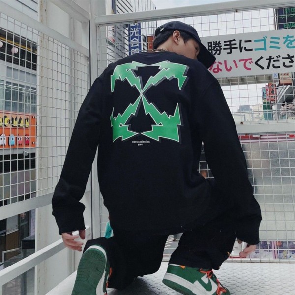 Off-white オフホワイト パーカー トレイナー 男女通用 秋冬 オーバーサイズ 人気