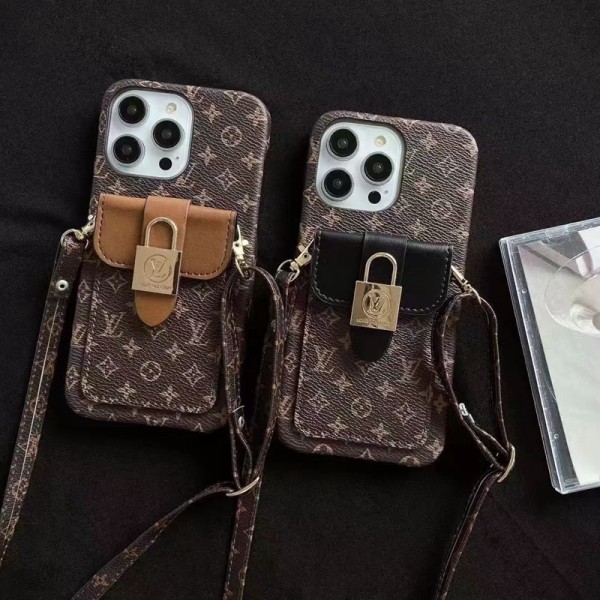 LV ルイヴィトン ブランド iphone 14/14 pro/14 pro maxケース インスタ風 カード入れ レザー ストラップ付 アイフォン14/13/12/11カバー スタンド付き コピー レディース メンズ