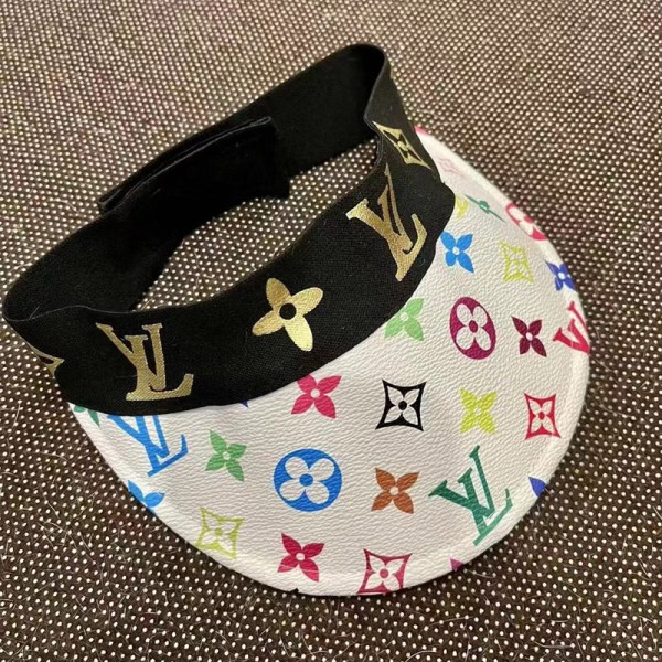 LV ハイブランド ルイヴィトン ペット用品 犬のキャップ バイザー 日焼け止め PU素材 耐久性 おしゃれ モノグラム マジックテープ サイズ調整 猫用帽子 S/M 小中大型ペット適応