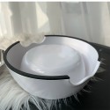CHANEL ブランド ペット食器 フードボウル ステンレス製 スチール シャネル ハイブランド 水入れ 滑り止め 餌皿 小中型犬 猫犬用 ペット用品 ホワイト色
