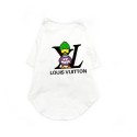 ルイヴィトン 可愛い 犬 服 ペットウェア 小型犬 中型犬 ブランド tシャツ 通気性 プリント柄 lv ペット服 犬 猫 洋服 子犬 涼しい 半袖Tシャツ 日焼き防ぐ 脱毛保護 肌に優しい S~2XL