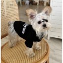 ブランド メゾン マルジェラ Maison Margiela ペット服 犬用tシャツ 春夏ウェア 半袖シャツ 猫の服 トップス 上着 ペット洋服 ブラック かわいい 綿 日焼け止め 肌に優しい 通気性 xs~2xl