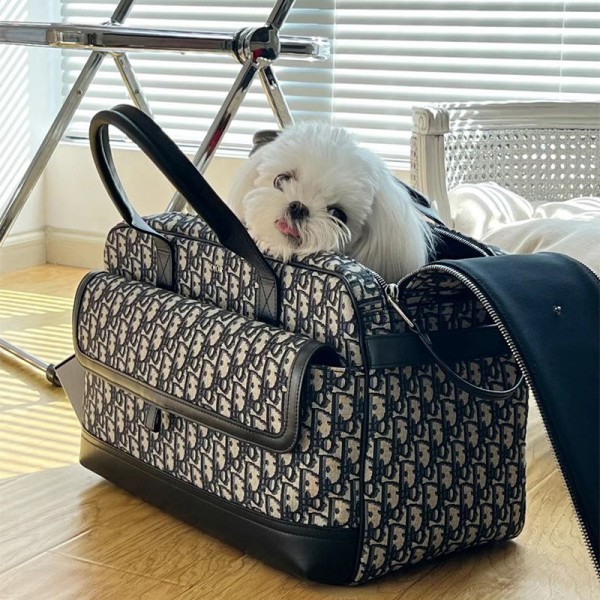 Dior ディオールブランドペット用キャリーバッグ犬用 猫用ハイブランドキャリーバッグブランドパロディ小型ペット用キャリーバッグ気質のあるバッグ 犬用バッグ