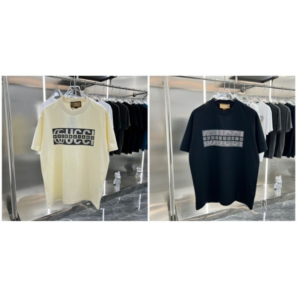 Gucci グッチ tシャツ メンズ 上着  半袖Ｔシャツ レディース 流行り トップス スポーツ カジュアル おしゃれ 人気コットン 肌触りよい 大きいサイズ ゆったり