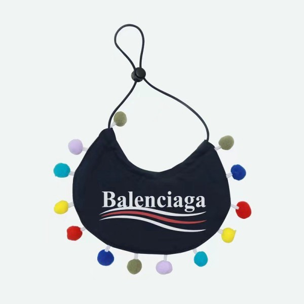 Balenciaga バレンシアガブランド ペットバンダナハイブランド猫のよだれかけ激安ブランド犬の 唾液タオル  パロディかわいいの小型ペット用バンダナ