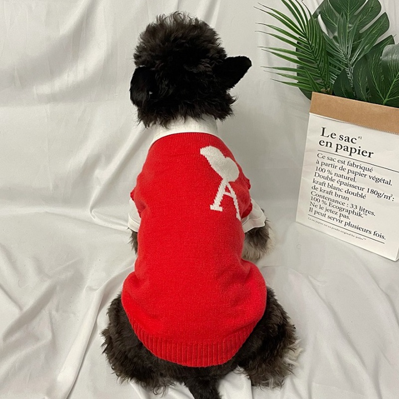 AMI PARIS ハイブランド ペット 洋服ニット ベスト