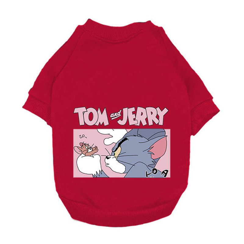 Tom and Jerry ペットウェア ペット服 犬パーカー 暖かい 猫のTシャツ