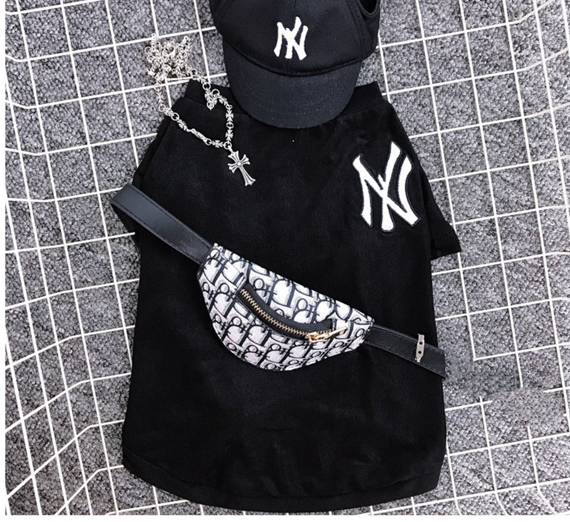 ハイブランド MLB ペット用品 犬服 Tシャツ 薄手シャツ 通気性強い