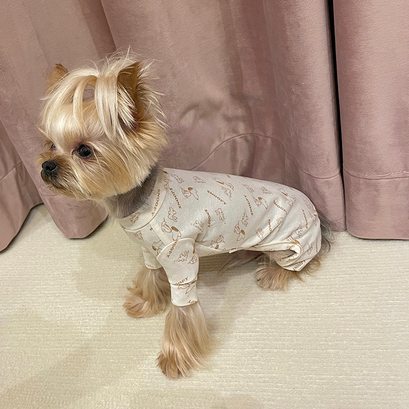 SNOOPY ペットのルーム犬猫パジャマ 透かし