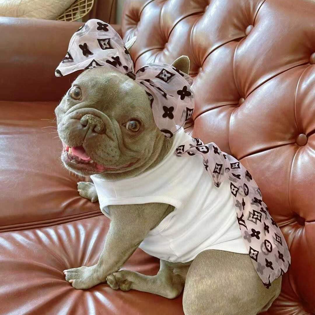 lv 犬服 tシャツ ルイヴィト ドッグ洋服 両足のペット服 春夏プルオーバー