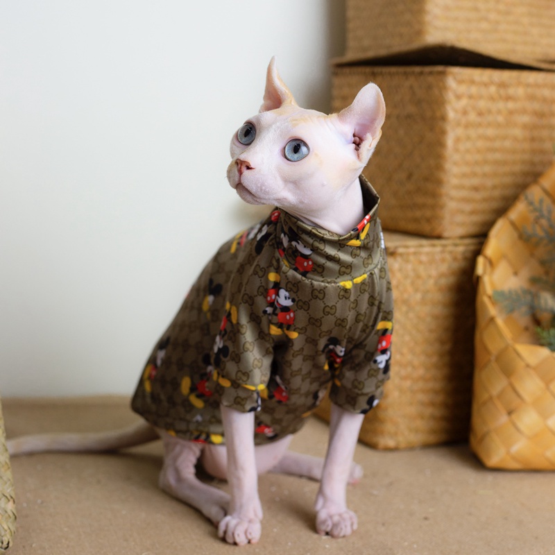 ハイブランドペット服 GG柄 ディズニー 猫の服
