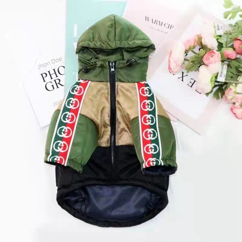 Ggブランド犬秋冬服 厚手プルオーバードッグ仮装 ブランドgg柄洋服