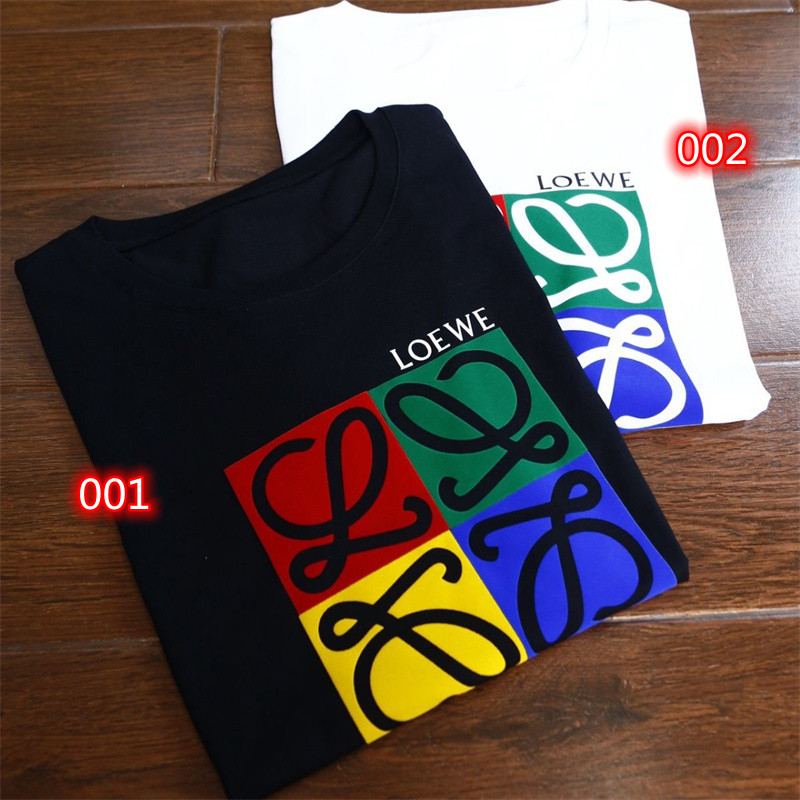 ブランド LOEWE 半袖tシャツ 丸首